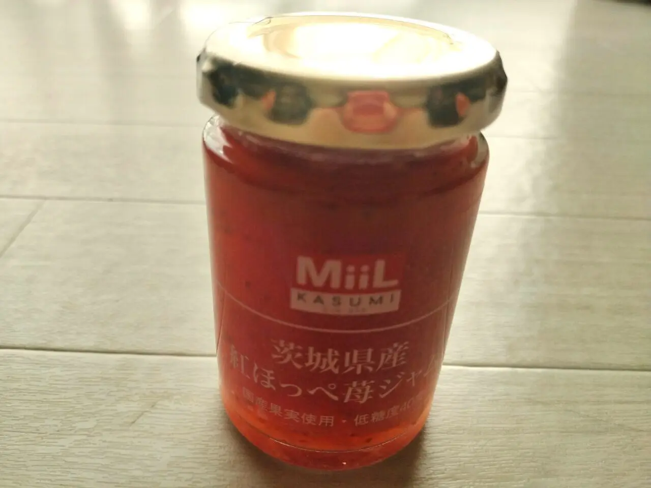 2025年7月カスミMiiLの茨城県産紅ほっぺ いちごジャム