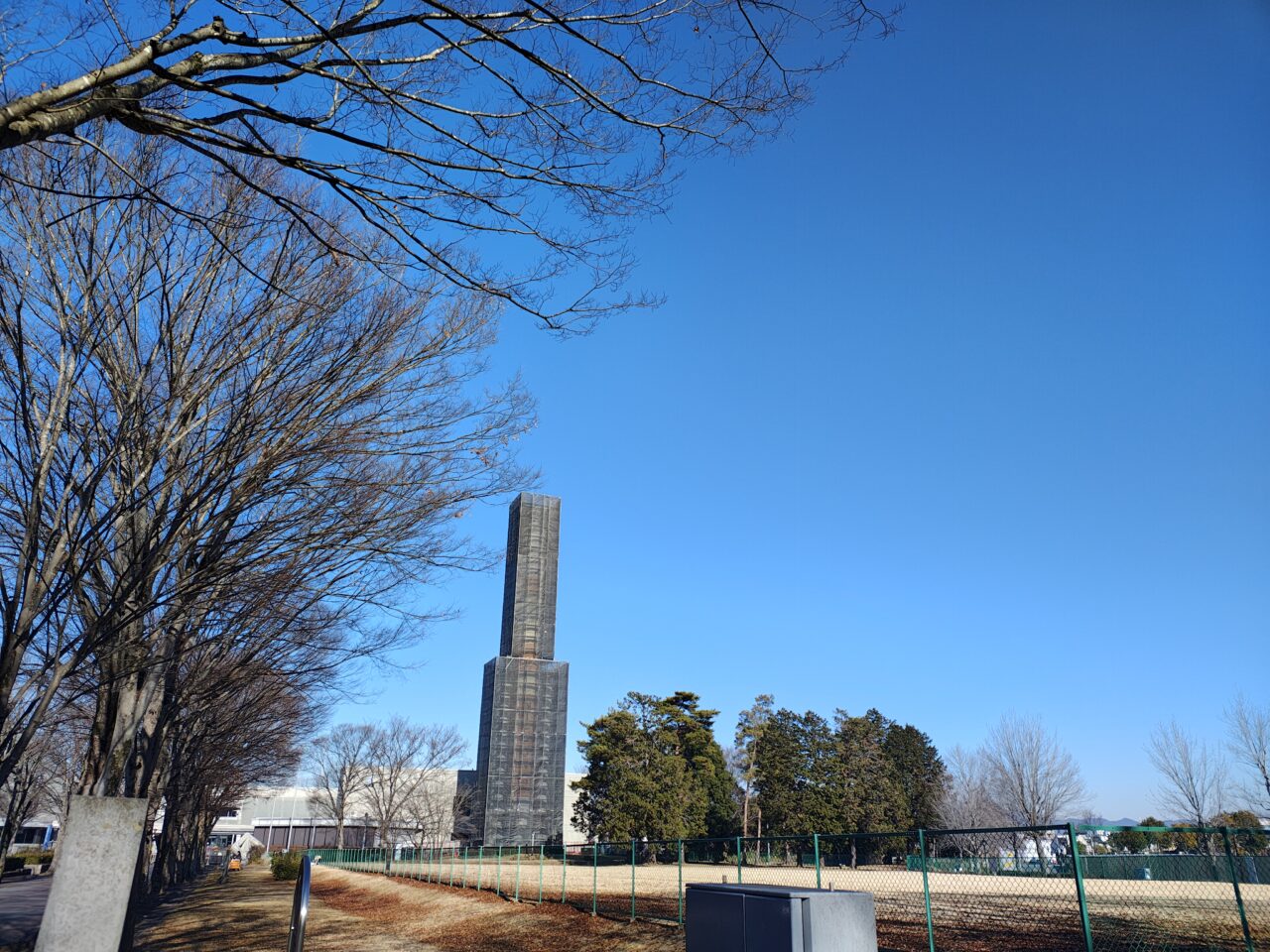 2026年1月つくばエキスポセンターH-IIロケット実物大模型塗装工事